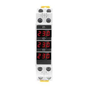 SINOTIMER SDM010 Modular Rail Type AC Three-Phase Digital Voltmeter Electronic Instrumentation