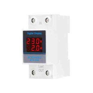 SINOTIMER SDM002 Household DIN Rail Single-Phase AC Dual Display Voltage And Current Meter(63A Build-In Intestinal Sensor)