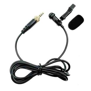 3.5mm Straight Internal Thread Plug Wireless Transmitting Lavalier Microphone, Length: 1.5m(Sponge Cover)