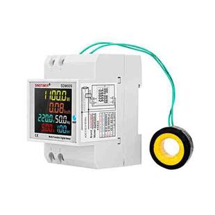 SINOTIMER SDM009 Din Rail Single-Phase Voltage Current Frequency Power Factor Electricity Multifunctional Meter, Model: AC40-300V External