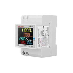 SINOTIMER SDM009 Din Rail Single-Phase Voltage Current Frequency Power Factor Electricity Multifunctional Meter, Model: AC250-450V Built-In