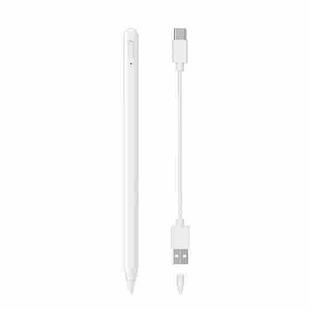Fast Charge+Touch Switch+Bluetooth Function Anti-false Touch Capacitive Pen for iPad 2018 or Later(White)
