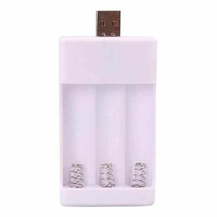 USB 3-Slot Battery Charger Universal Charger For Toys With AA / AAA Rechargeable Batteries