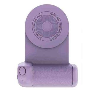 Camera Shape Bluetooth Magnetic Rotating Photo Handle Desktop Stand, Color: Dark Purple Upgraded Model