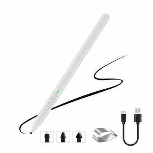 For Microsoft Surface 4096 Pressure Sensitive MPP2.0 Anti-false Touch Pressure Sensitive Capacitive Pen(Silver)