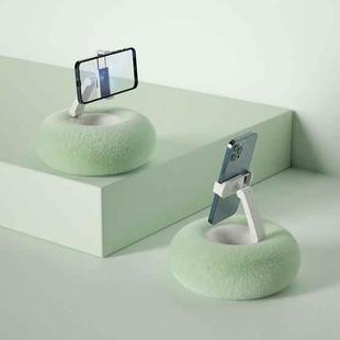 Pillow Phone Tablet Rotating Holder Lazy Desktop Bed Live Stand, Color: Single Axis Clip-Green