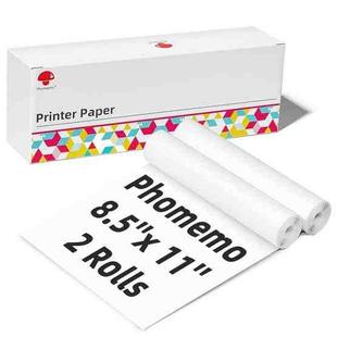 Phomemo 2 Rolls Letter Thermal Paper Use With M08F Printer Holder