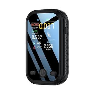 5 In 1  Air Quality Monitor TVOC HCHO CO2 Detector Temperature Humidity Tester(Black)