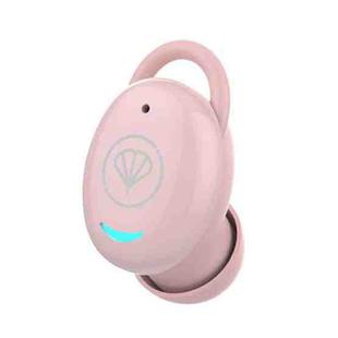 YX12 Single Ear Invisible Bluetooth Earphone Mini Sleep Stereo Wireless Earphones(Pink)