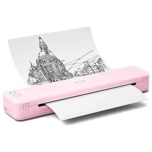 Phomemo P831 Bluetooth Portable Thermal Transfer Printer Support A4 / Letter / A5 / B5 Plain Paper Printing(Pink)