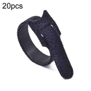 20pcs Nylon Fixed Packing Tying Strap Data Cable Storage Bundle, Model: 10 x 100mm Black