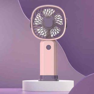 Handheld Portable Mini Multifunctional Fan With Phone Holder Function, Color: Pink Purple no Battery