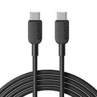 ANKER A81E1 0.9m 60W Dual Type-C Data Cell Phone Dual Head Fast Charging Cable(Black)