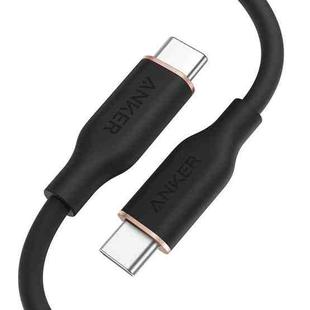 ANKER A8552 Powerline III 0.9m Skin Friendly Dual Type-C Data Cable PD100W Fast Charging Cable(Black)