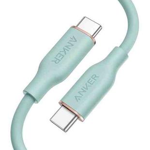 ANKER A8552 Powerline III 0.9m Skin Friendly Dual Type-C Data Cable PD100W Fast Charging Cable(Mint Green)