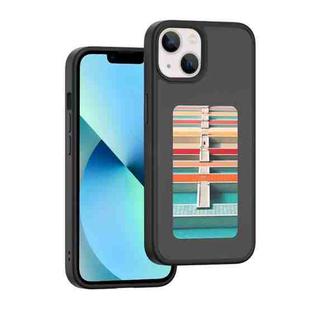 For iPhone 13 NFC Four-Color E-ink Screen DIY Phone Case(Black)