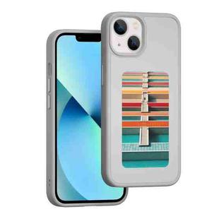 For iPhone 13 NFC Four-Color E-ink Screen DIY Phone Case(Gray)