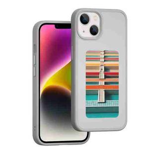 For iPhone 14 NFC Four-Color E-ink Screen DIY Phone Case(Gray)