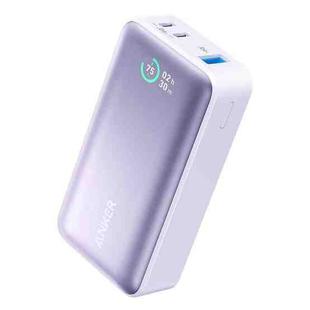 ANKER A1256 10000mAh 30W Dual Type-C+USB Ports Mobile Power With Screen Display(Purple)