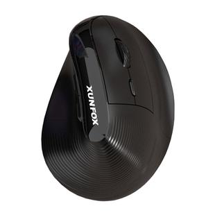 XUNSVFOX H5 Upright Vertical Dual Mode Mouse Rechargeable Wireless Business Office Mouse(Black)