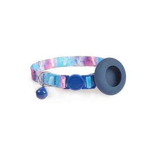 For AirTag Pet Collar Holder Print Design Case with Bell and Safety Buckle, Style: Fantasy Sky