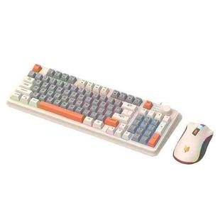 XUNSVFOX K820 Wired Gaming Mechanical Feeling 94 Keys Keyboard And Mouse Set(Bee)