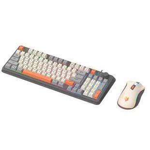 XUNSVFOX K820 Wired Gaming Mechanical Feeling 94 Keys Keyboard And Mouse Set(Shimmer)