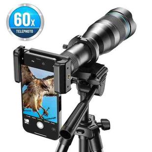 APEXEL 60X Smartphone Telescope Lens With Extendable Tripod Set