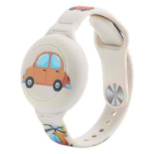 For Airtag Cartoon Watch Strap Locator Silicone Protective Cover Anti-lost Device Case(Car)