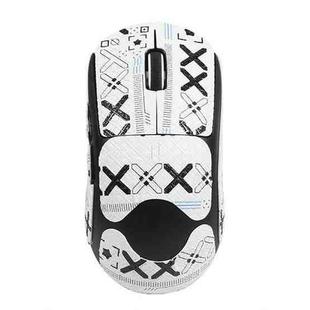 For Logitech GPW 2-Generation Mouse Anti-Slip Stickers Absorb Sweat Paste, Color: White Print Fully Surround