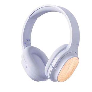 Bamboo Wood Bluetooth Headphones With Built-In Sound Card, TF Card / FM / AUX Support(White)