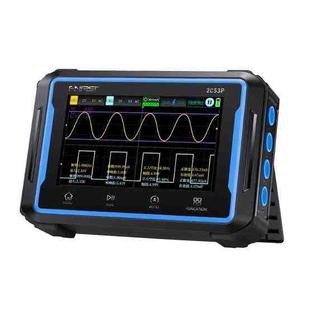 FNIRSI 2C53P Dual Channel Flat Panel Digital Oscilloscope Multimeter Signal Generator 3 In 1(Black)