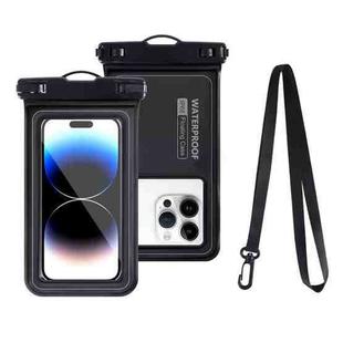 For 6.9-Inch Phone Outdoor Swimming Touch Screen Floating IPX8 30m Waterproof Bag(Dark Grey)