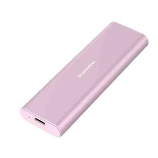 Blueendless M2815SN M.2 Dual Protocol Type-C 3.1 Mobile Hard Disk Box Laptop External SSD(Pink)