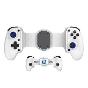 BSP-D10S Wireless Stretch Game Controller With Heat Dissipation Fan for Switch / Android / IOS / PC / PS3 / PS4(White)