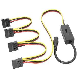 Adapter DC 5.5 x 2.5mm To Hard Disk Power Supply Cable, Model: One To Four SATA