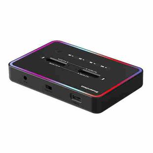 RGB Dual NVME or Dual SATA Blueendless M.2 Dual-Slot Hard Drive Base Solid State Hard Drive Box, US Plug