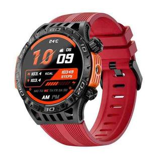 LOKMAT ZEUS6 PRO 1.46-Inch IP68 Waterproof SOS Flashlight Bluetooth Smart Watch(Brick Red)