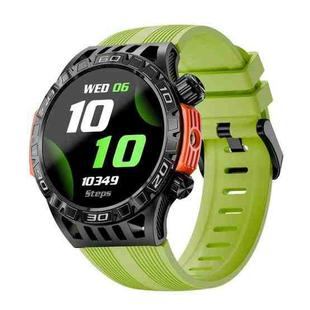 LOKMAT ZEUS6 PRO 1.46-Inch IP68 Waterproof SOS Flashlight Bluetooth Smart Watch(Yellow Green)