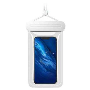 TPU Transparent Mobile Phone Waterproof Bag Swimming Drifting Diving Phones Waterproof Protective Case(White)