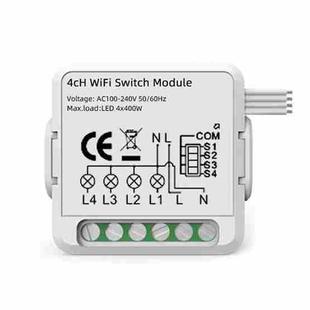 4CH WiFi Smart Switch Module For Alexa / Google Home / Tuya Smart Life APP