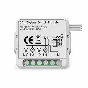 3CH Zigbee Smart Switch Module For Alexa / Google Home / Tuya Smart Life APP