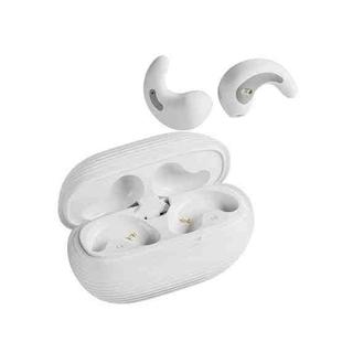 OWS Sleep Bluetooth Earphones With Charging Compartment, Color: White Wih Silicone Case