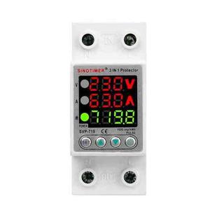  SINOTIMER SVP-719 63A_N Over Under Voltage Protector Electricity Usage Monitor Power Voltmeter