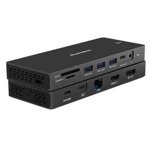 Blueendless 12-In-1 HD Multifunctional Docking Station 10Gbps Splitter With Switch(Dual 8K HDMI+DP)