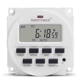 SINOTIMER TM618SH  1 Second Interval Digital LCD Timer Switch Programmable Time Relay 12V
