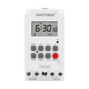 SINOTIMER TM630S-2 220V 30A Timer Switch 1 Second Interval Weekly Programmable Time Relay