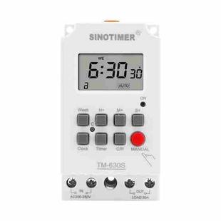 SINOTIMER TM630S-1 110V 30A Timer Switch 1 Second Interval Weekly Programmable Time Relay