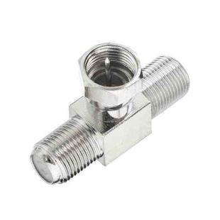F Type Splitter 3 Way Connector F Male To Dual F Female Coaxial Connector Adapter