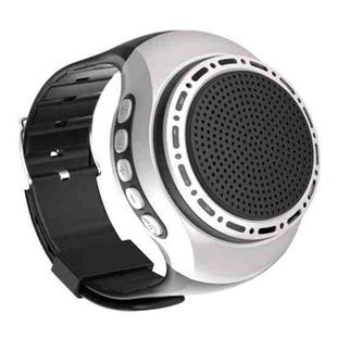 U6 Watch-shaped Wearable Bluetooth Speaker Selfie Sports Smart Speaker(Silver)